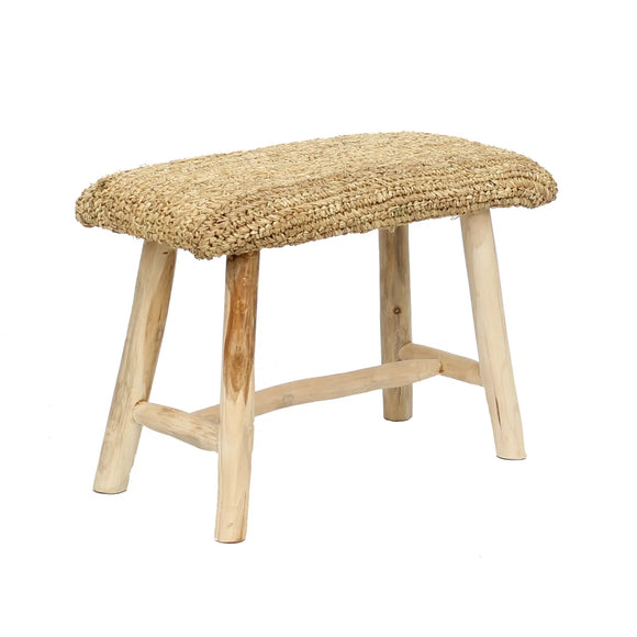 Banc en raphia - Naturel