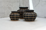 Vase en terre cuite - Noir Naturel - L