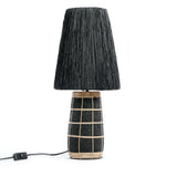 Lampe de table - lampe à poser - Noir Naturel