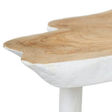 La table d'appoint - tabourets - Naturel Blanc