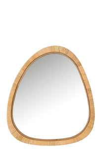 Miroir en Paille de Rotin