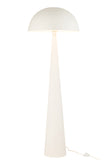 Lampe sur pied champignon en métal blanc mat grande